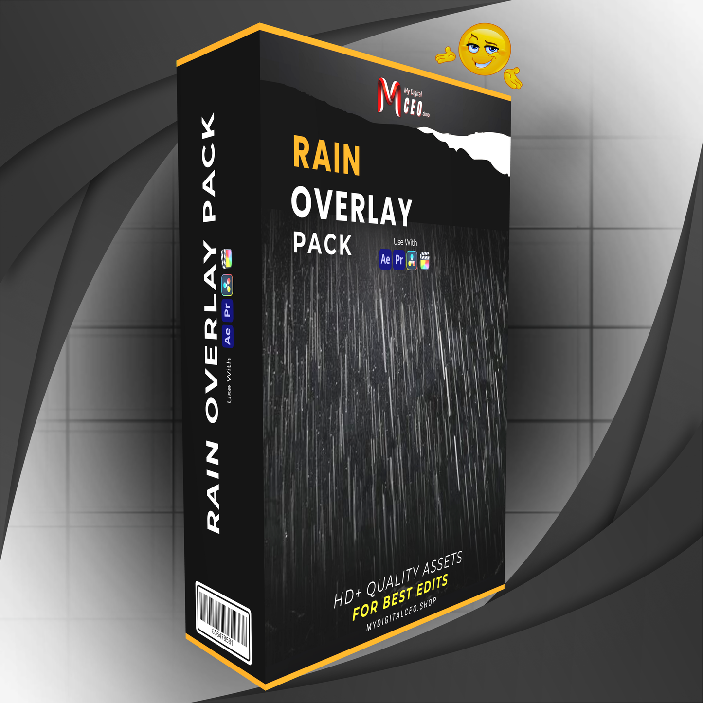 Realistic Rain Overlay Pack