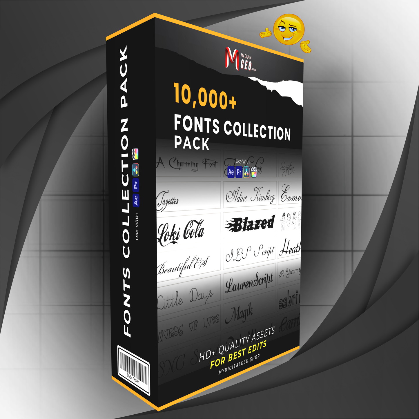 Ultimate 10,000+ Fonts Collection Pack