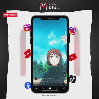 Viral 1200+ Anime Reels Clips Bundle for Instagram, TikTok & YouTube Shorts